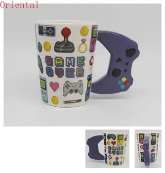 1tk Mängu Üle Kohvi Kruus 3D Game Controller Käepide Office Kohvi Keraamiline Tass, Kruus Nerd Kruus Gameboy Gamer Kingitus PS4