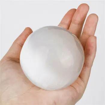 1tk soolhape kera, täiskuu jumalanna vaimu, valge kips crystal ball