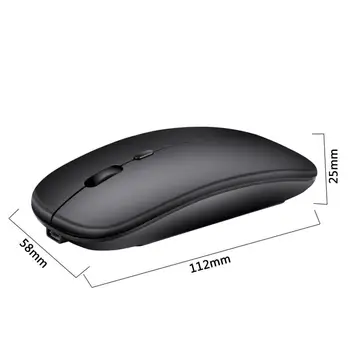 2.4 G Traadita Bluetooth-Laetav Juhtmeta Arvuti Hääletu Mause Ergonoomiline Mini Mouse USB-Optilised Hiired ARVUTI Sülearvuti