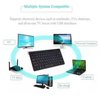 2.4 G Wireless Klaviatuur Ja Hiir Tulus Mini Klaviatuur, Hiir Combo Komplekt Sülearvuti Sülearvuti Mac Lauaarvuti, Arvuti Smart TV PS4