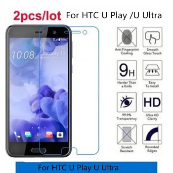 2.5 D 9H Karastatud Klaas HTC U Mängivad U-Ultra Screen Protector Karastatud kaitsva kile HTC U Mängivad U-Ultra Glass