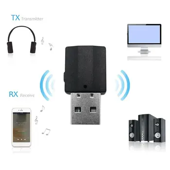 2 In1 5.0 Bluetooth Audio-Vastuvõtja, Saatja, Traadita Adapter Mini 3,5 mm AUX Stereo Bluetooth Saatja TV PC Auto Pooleks 15650