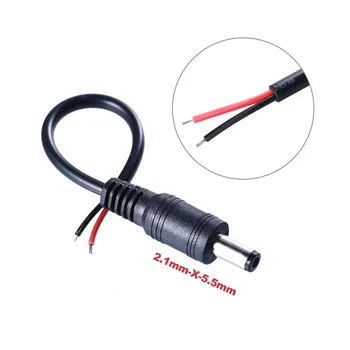 2 Pin-KS LED Pistiku Juhe Must/Valge Mees Naine Male&Female Extension Cable Juhe CCTV Vooluvõrku LED Valgus
