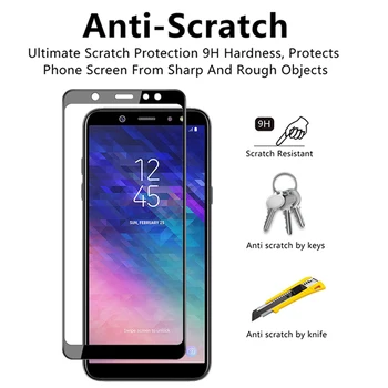 2 Tükki kaitseklaas Kohta Samsung Galaxy A6 A7 A8 A9 2018 Karastatud Klaasist Ekraan Kaitsja Filmi Puhul A6 Pluss 2018