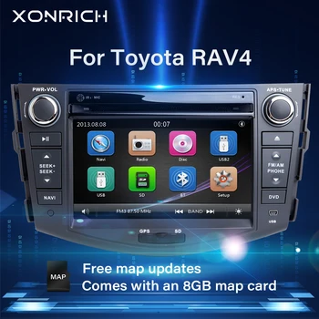2 din Auto DVD Multimeedia Mängija Toyota RAV4 Rav 4 2007 2008 2009 2010 2011 2012 raadio GPS Navigation juhtseade stereo Audio
