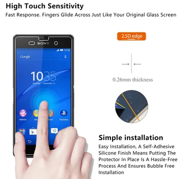2 tk! Kaitsev Klaas Sony Xperia X3 X2 X1 Pluss XA Ultra Karastatud Film Toughed Screen Protector Glass Sony X Kompaktne 102109