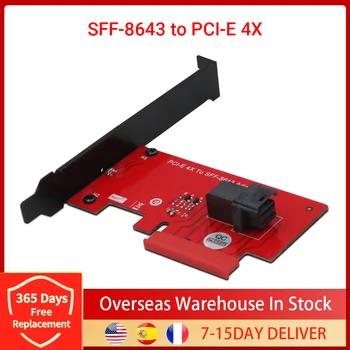 200pcs SFF-8643, Et PCIe 4X Kaardi Adapter 2.5 Tolline U. 2 PCIe NVMe 36-Pin SSD Converter Kõvaketas Expansion Card Desktop PC Arvuti