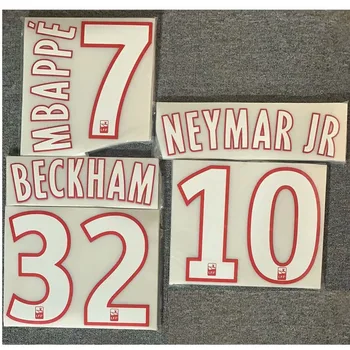 2012-2018 Beckham Mbappe Nameset Mbappe Trükkimine Kohandada mis Tahes Nime ja Numbri Trükkimine Jalgpall Plaaster Badge) 147062