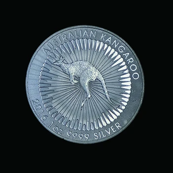 2016 1-UNTSIST, Austraalia Känguru Muster Mälestus Elizabeth II Kogumise hõbemündid W/ Akrüül Juhul