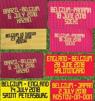 2018 Belgia Vaste Andmed Belgia Vs Inglismaa Panama Brasiilia Tuneesia-Jaapan Mängu Mäng Teksti Jalgpall Plaaster Badge)
