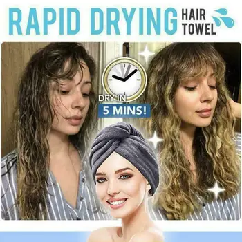 2020 Faroot Kiire Kuivamise Dušš Kork Microfiber Juuksed Rätikusse Mähitud Turban Turbie Twist Müts Mütsid Spa Bath