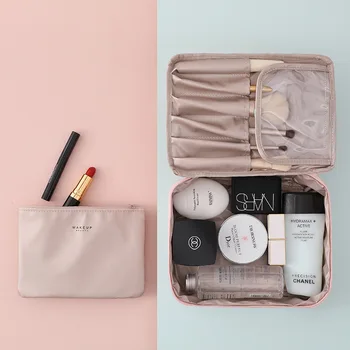 2020 Naiste Kosmeetika kott, Makeup bag Juhul moodustavad Korraldaja Tualett Ladustamise Tormas Õie Tõmblukk Uue Reisi Pesta kott