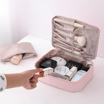 2020 Naiste Kosmeetika kott, Makeup bag Juhul moodustavad Korraldaja Tualett Ladustamise Tormas Õie Tõmblukk Uue Reisi Pesta kott