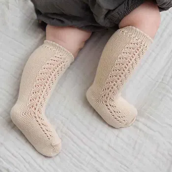 2020. aasta Kevadel Sügisel Beebi Sokid Tüdrukud Põlve Kõrge Sokid hispaania Stiilis Väikelastel Toru Sokid 0-3 AASTAT Lapsed Õõnes Läbi Sokk Imiku Socken
