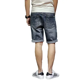2020. aasta Suvel lühikesed Püksid Meeste Brändi tumesinine Denim lühikesed Püksid Puuvillased Meeste Vabaaja Pikad Püksid, Teksad Suurendada Suurus, Meeste Riided