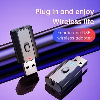 2021 5.0 Bluetooth Adapter USB Wireless Bluetooth-Saatja-Vastuvõtja Muusika, Audio-ja Käed-vabad 3,5 mm AUX-Adapter PC-TV Autos 86631