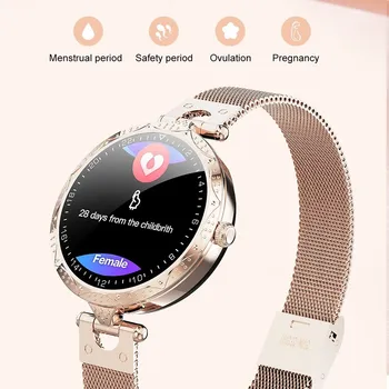 2021 Daamid Smart Watch Bluetooth Käevõru Südame Löögisagedus, Vererõhu Seire Naiste Füsioloogilisi Meeldetuletus, Sport Smartwatch