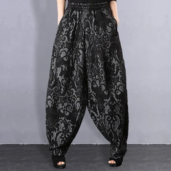 2021 HOT Spring Naiste püksid Haren püksid Knickerbockers Retro Suur suurus Vabaaja Kõrge vöökoht Näita õhuke Mõõdus Kõik-mängu Fashion