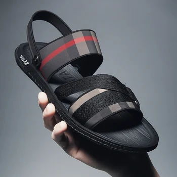 2021 Hot Müük Beach Mees Sandaalid Luksus Brändi Meeste Korterid Sandaalid Väljas Sport Sandaalid Mens Disainer Mehed Jalgsi Randa Kingad