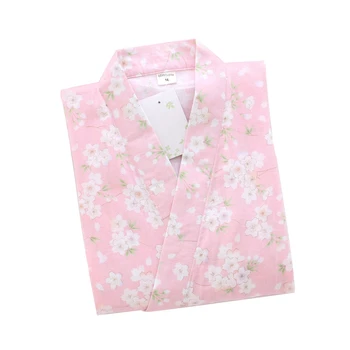 2021 Jaapani-stiilis Puuvillane Kimono Pidžaama Ülikond Naiste Kolme kvartali varrukatega Kaks-tükk Naiste Pikad Püksid Sleepskirt