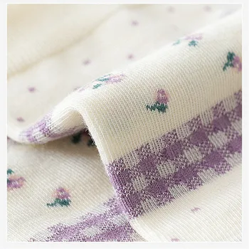 2021 Lilla Grid-Sarja Naiste Sokid Caramella 3pairs/palju Elegantne Lühike Sokid ins Mood Nähtamatu Paat Sokid Kevadel 5500