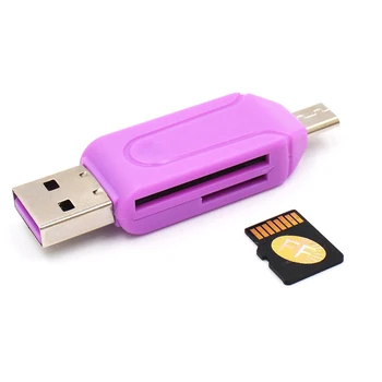 2021 Micro-USB/SD/TF/USB 2 In 1 OTG Kvaliteetne Metal Shell Hallitus-Kaardi Lugeja-Adapter Android Telefon, Tahvelarvuti Xiaomi Huawei