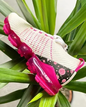 2021 Naiste Tossud Suvel Väljas Spordijalatsid Mitmevärviline Vaba Aja Veetmise Mugav Pits Up Pluss Suurus Zapatos De Mujer Vabaaja Jalatsid