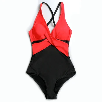 2021 Naiste ujumistrikoo Ujumisriided, Bikiinid Ühes Tükis Push-Up (Polsterdatud Supelda Backless Beachwear biquini seksikas ujumistrikoo бикини