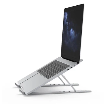 2021 Portable Laptop Stand Kokkupandav Alumiiniumist Macbook Pro Toetada Reguleeritav Sülearvuti Omanik Tablett Baas PC Arvuti Sulg