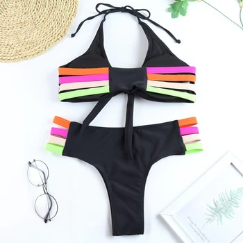 2021 Seksikas Mikro Mini Bikinis Naiste Ujumisriided Kõrge Lõigatud String Push Up Ujumine Ülikond Naiste Ujumistrikoo