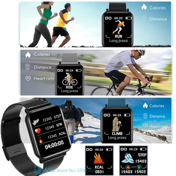 2021 Sport Fitness Smart Watch Mehed Naised Smartwatch Jaoks Android, iOS Nutikas Kella Käevõru Veekindel Fitness Tracker Smart-Vaata
