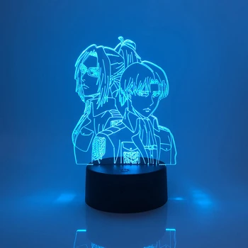2021 Uus Akrüül Magamistuba Titan Rünnak Joonis Anime Lamp 3D-Öö Valgust Maja Decor Tabel Lamp Anime Laste Puhkus Kingitus 191099
