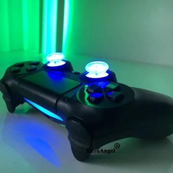 2021 Uus DIY LED Light-up Analoog Thumbsticks Juhtkangid Playstation 4 Play Station PS4 Game Controller