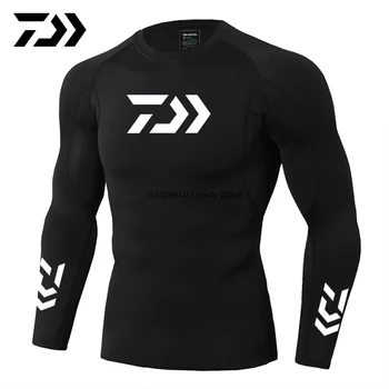 2021 Uus Daiwa Kalapüügi Särk Outdoor Sports Wear Tshirt Segast Fitness Keha Särk Anti-mosquito Hingav Kalapüügi Tshirt