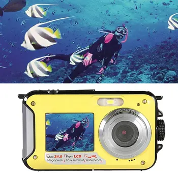 2021 Uus Digitaalne Kaamera Veealuse Kaamera 48MP Veekindel Kaamera Koos kahe Ekraani Snorkeling, Ujumine Surfamine Triivib 1080p