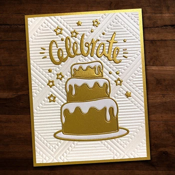 2021 Uus Happy Birthday Cake Küünal Metalli Lõikamine Sureb DIY Käsitöö Tegemise õnnitluskaart Album Paber Scrapbooking Nr Templite Komplekt 64292