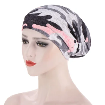 2021 Uus Puuvillane Turban Müts Tahked Värvi Naiste Sooja Talve Headscarf Kapoti Moslemi Wrap Pea sall Satiin Magada Müts naistele