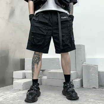 2021 Uus Suvine Meeste Sõjalise Kauba Lühikesed Püksid Tahke Must Camo Cargo Püksid Meeste Vabaaja Lahti Tee Lühikesed Püksid Meeste Streetwear