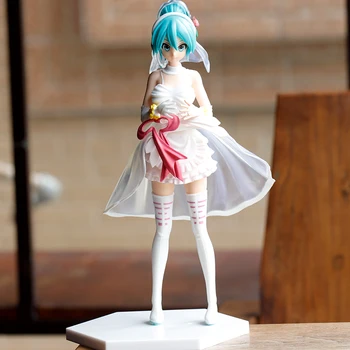 2021 uus 25cm Anime Tegevus Arvandmed Miku on Roosa Sakura vaimu PVC Tegevus Arvandmed Tüdrukud Mudel Nukk Mänguasjade Kogumise Tüdrukute Mänguasjad Kingitus 107717