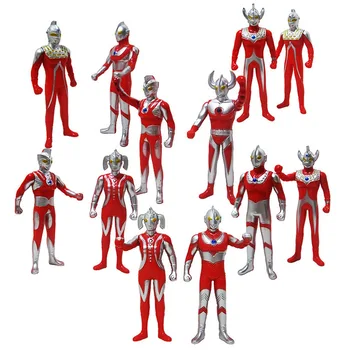 2021 uus Ultraman mänguasja komplekt ühismeetme joonis pakendada mudel laste päev üha intelligentne kingitus komplekt 12