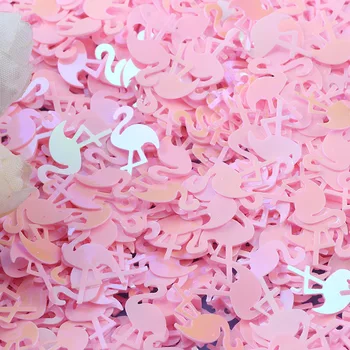20g/palju Paillettes 10*15mm Flamingo Kuju Lahtised Litrid jaoks Käsitöö PVC Küünte Konfetit Käsitöö Glitter peep varba kingad DIY Õmblemine Tarvikud