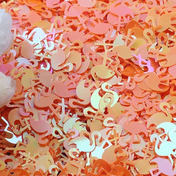 20g/palju Paillettes 10*15mm Flamingo Kuju Lahtised Litrid jaoks Käsitöö PVC Küünte Konfetit Käsitöö Glitter peep varba kingad DIY Õmblemine Tarvikud
