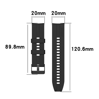 20mm 22mm Silikoonist Rihm Jaoks Huawei Vaadata GT 2 42mm/46 mm GT2e GT2 Pro Watch Band Metallist Must Luku jaoks Huawei Vaadata GT 46 mm 42m 10554