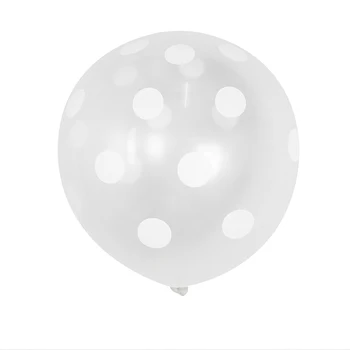 20pcs 10inch Läbipaistev Valge Laine Punkti Lateks Õhupallid Sünnipäeva, Pulmapidu Roos Punane Lateks Ballon Decor Asjade Õhu Pallid