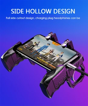 21 PUBG Mobiil Gamepad L1R1 Mäng Töötleja Nelja Sõrmega Ergonoomiline Käepide Metallist Vallandada Juhtnuppu iOS-või Android-Telefoni, Uus
