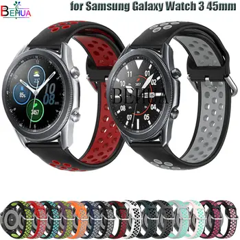 22mm WatchBand Rihm Samsung Galaxy Vaata 3 45mm / Galaxy 46 mm Smart Silikoon Käepael Samsung Käik S3 Käevõru vöö