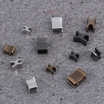 24 Sätestatud Metallist Tõmblukk Pea Liugurid Honorar Pin-koodi Sisestamise Tõmblukk Stop Tarvikud Pistiku Lukuga Remont Komplekt Mantel Kodus DIY (Mi
