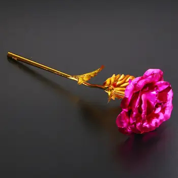 24k Kuld Kasta Roosi Võltsitud Lill tehislilled Eternal Rose Seista Igavesti Armastan Lahtrisse Pulmad Valentine Päev Decor