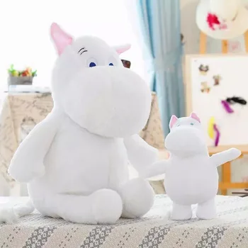 25-80cm Valge Hippo Padi Täidisega Mänguasjad, Plüüš-Anime Hippos Nukk Sünnipäeva Kingitused Jaoks Tüdrukud ja Lapsed Briquedo