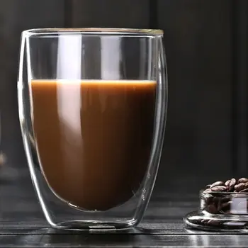 250ml 350ml 450ML kuumakindel Double-Wall Isoleeritud Klaasi Espresso Kruusid Latte Kohvi Klaasid/Viski/Tass Kohvi/Tee Kruus 141226